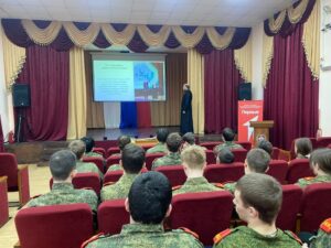 Беседа ко Дню православной книги в Буденновском казачьем кадетском корпусе 1