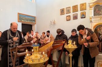 Молебен в студенческом храме Буденновского колледжа
