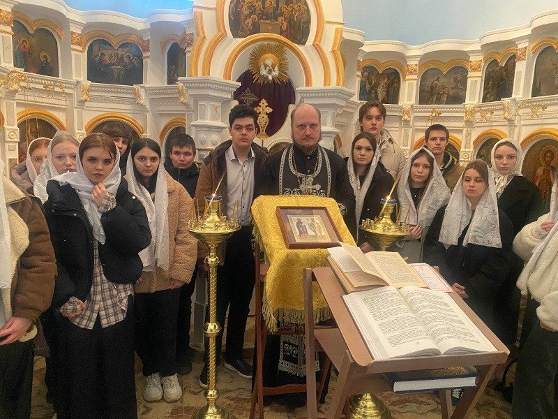 Молебен в студенческом храме Буденновского колледжа