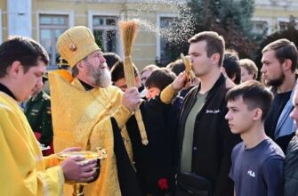 Благочинный Свято-Крестовского округа принял участия в мероприятиях ко Дню призывника